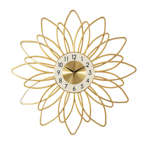 Grande horloge murale en métal en forme de <span class=keywords><strong>soleil</strong></span>, moderne et créative, pour la décoration du salon, vente en gros - Product Image 5