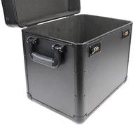 Kotak transportasi aluminium keras kotak penerbangan dengan pegangan untuk Printer/CGC Plaid/klub Golf