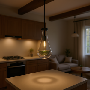 Lámpara colgante moderna con forma de gota de lluvia, cristal negro, LED E26, 2700K, para isla de cocina, comedor, pasillo, accesorio de montaje en pared - Product Image 2