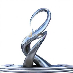 Escultura Arquitectónica de Acero Inoxidable, Fabricación Personalizada, Estilo Art Deco, Impermeable, Duradera, Multifuncional, Montaje en Suelo - Product Image 4