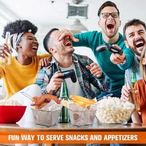 Cestas Cuadradas Pequeñas para Papas Fritas 2025, Cesta de Acero Inoxidable para Servir en la Mesa, Cesta Reutilizable para Freír Papas Fritas, Cesta para Freidora - Product Image 5