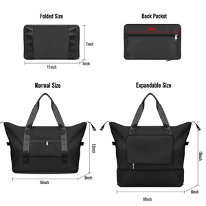 Bolsa Deportiva de Moda para Hombre/Mujer, Bolsa de Viaje Impermeable con Compartimento para Zapatos con Cierre - Product Image 2