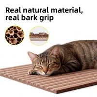 Planche à gratter pour chat en liège, planche émotionnelle intégrée, pour affûter les griffes, résistante à l'usure et aux rayures, anti-déchirure, certifiée écologique