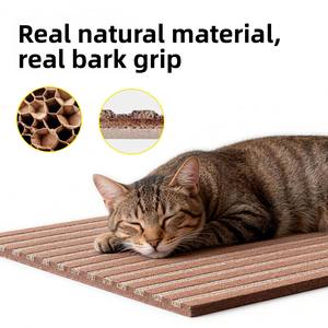 Tiragraffi per Gatti in Sughero con Pannello Emotivo Integrato, Resistente all'Usura e ai Graffi, Non Lascia Residui, Giocattolo per Gatti - Product Image 1