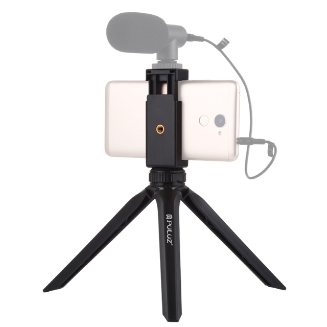 PULUZ 2022 Hot Foldable Mini Tripod Mobile Phone Holder Flexible Tripods Bracket Selfie Stick Tripod for Smartphone