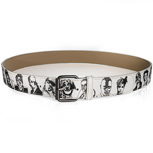 Nouvelle ceinture rétractable à boucle ardillon pour homme <span class=keywords><strong>et</strong></span> <span class=keywords><strong>femme</strong></span>, motif <span class=keywords><strong>portrait</strong></span>, tendance rétro, imprimé <span class=keywords><strong>noir</strong></span> <span class=keywords><strong>et</strong></span> <span class=keywords><strong>blanc</strong></span>, largeur 2-4 cm, 105 cm - Product Image 5