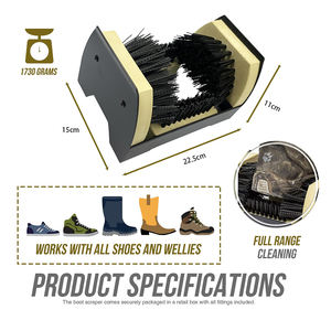 All Weather Industrial Shoe <strong>Cleaner</strong> &amp; Scraper Brush Heavy Duty Boot Cleaning Scraper Brush Shoe Mud <strong>Cleaner</strong> - Product Image 6