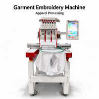 Machine à broder commerciale haute vitesse pour la production de t-shirts et de polos