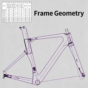 <span class=keywords><strong>Cadre</strong></span> de <span class=keywords><strong>vélo</strong></span> de <span class=keywords><strong>route</strong></span> en fibre de <span class=keywords><strong>carbone</strong></span> de conception aérodynamique, freins à disque à montage plat cachés, compatible avec les pneus larges 700*28C - Product Image 6
