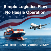 Coût de transport logistique porte-à-porte, transitaire vers l'Australie et les États-Unis avec LCL+Express, transit en 20-30 jours, assurance.