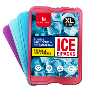 Thời gian nhà 4-Pack XL Slim Ice Pack Cooler Tủ đông Ice gạch cho Hộp Ăn Trưa/túi tái sử dụng lâu dài Cooler trong cắm trại dã ngoại - Product Image 1