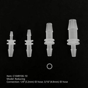 Raccord réducteur droit de qualité médicale JU tuyau d'air en plastique à 2 voies réduire la barbe I Type réduisant le raccord de tuyau de connecteur de tube barbelé - Product Image 4
