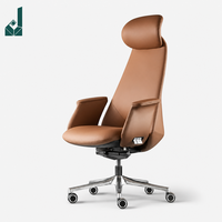 Chaise de bureau électrique ergonomique en cuir PU véritable, réglage multifonction, pivotante, chaise de patron pour PDG, directeur, bureau de luxe