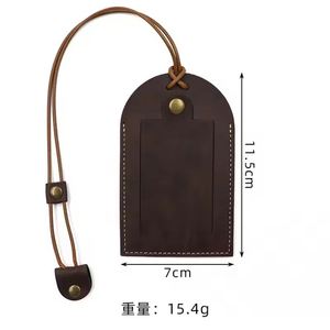 Vintage Luxury Pu Leather Executive Luggage Identity Travel Suitcase Labels Bag <b>Tags</b> Handmade Personalized - Product Image 6