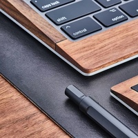 Support de tablette pour mobilier de bureau en bois de noyer, plateau pour clavier Magic, vente en gros, haute qualité, style minimaliste moderne, solide