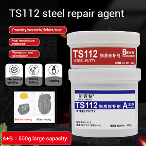Mastic époxy de réparation de métaux de qualité industrielle TS112 résistant à l'usure à haute résistance pour la fixation de défauts de coulée - Product Image 4