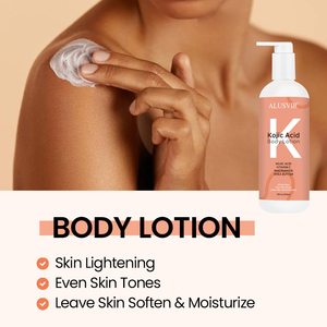 Crème hydratante corporelle éclaircissante à l'acide kojique, bio, personnalisable, pour femmes à la <span class=keywords><strong>peau</strong></span> <span class=keywords><strong>noire</strong></span> - Product Image 3