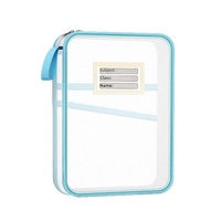 Carpeta de Archivo en Forma de L con Malla, Bolsa de Clasificación por Materias para Estudiantes de Secundaria/Preparatoria, Bolsa de Almacenamiento para Organización de Materias