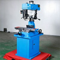 Machine de perçage et de fraisage verticale ZX7032 MT3 100-2150 tr/min 12 vitesses Table 730x210 Fraiseuse à face de 80 mm Foret de 31,5 mm 1,5 kW