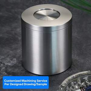 Service de fabrication CNC sur mesure en laiton, aluminium, titane, acier inoxydable, cendrier à cigares personnalisé avec couvercle fermé anti-cendres volantes - Product Image 2