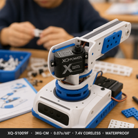 Micro Servo 3KG 9g XQ-S1009F XQ-POWER 0.07s Rapide Engrenage en Aluminium Étanche Sans Noyau Mini Avion RC Vente en Gros OEM