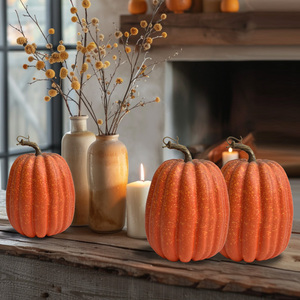 Nouvelles citrouilles artificielles de grande taille en gros, citrouilles décoratives artificielles en mousse, décoration d'Halloween - Product Image 5