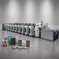 Imprimante flexographique à manchon avec rouleau anilox en céramique et système de lavage d'encre automatique pour la réduction des pertes d'encre dans les machines d'emballage alimentaire