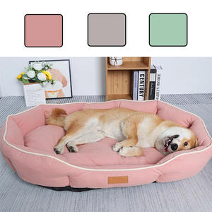 Lit pour chien de grande taille, <span class=keywords><strong>en</strong></span> fibre de polyester multicolores, de haute qualité, personnalisé, accessoires de literie pour animaux de compagnie, lavable - Product Image 6