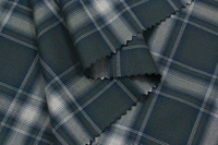 Haute Qualité Fibre De Bambou Polyester Tissé Résistant Aux Rides Sergé Fil Teint Chemise Vérifie Tissus