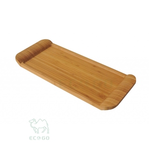 Plato Redondo de Bambú Ecológico Personalizado para Servir Sushi, Ensaladas y Postres, Uso Doméstico en la Cocina - Product Image 3
