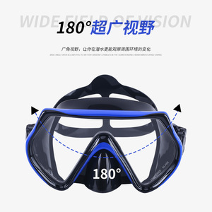 Máscara de Buceo Asy, Talla Única, Marco de PC, Lente de Vidrio Templado, Correa de Silicona Líquida para Snorkel y Natación - Product Image 5