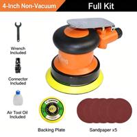 Ponceuse orbitale électrique rechargeable à vitesse variable, sans balais, sans aspiration ni aspiration d'air, pour ponçage du bois DIY - Offre Spéciale