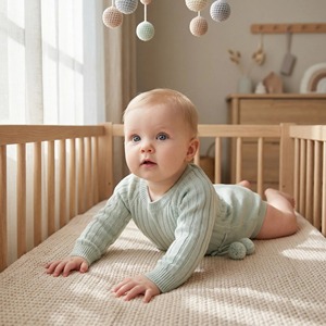 Pagliaccetto Invernale da Neonato in Lana a Maniche Lunghe Lavorato a Maglia con Design Nuovo e Personalizzato - Product Image 2