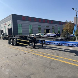 Semi-remorque squelette en acier Hstarauto personnalisée de 40 pieds à 3 essieux pour le transport de conteneurs, avec une charge utile maximale de 50T - Product Image 2