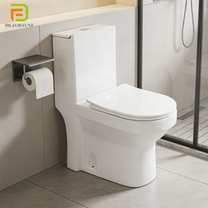 WC monobloc sans bride en céramique à double <span class=keywords><strong>chasse</strong></span> pour salle de bain et hôtel - Product Image 1