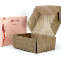 Caja de Embalaje de Lujo Personalizada para Vestidos de Novia, Mini Caja de Cartón Corrugado con Impresión Marrón para Boutiques de Novias y Uso Minorista