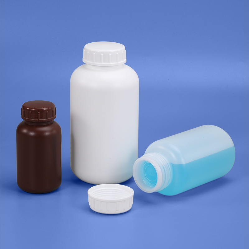 hdpe round bottle 1000ml laboratory white