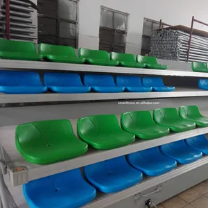 4 שורות חדר כושר מקורה bleacher מושב, יציע נייד, נשלף bleacher למכירה