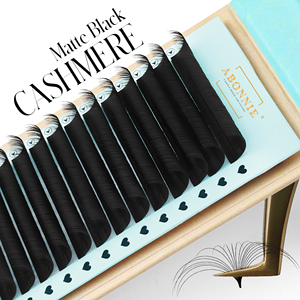 Abonnie Wholesale Cashmere Lash Extension De <span class=keywords><strong>Cils</strong></span> <span class=keywords><strong>Bouquet</strong></span> Lash Trays Matte Black Cashmere Velvet Lash Trays - Product Image 3