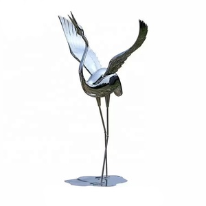 Escultura de <span class=keywords><strong>metal</strong></span> de cisne de acero inoxidable escultura de <span class=keywords><strong>metal</strong></span> oxidado estatua de pájaro escultura de jardín <span class=keywords><strong>metal</strong></span> - Product Image 4