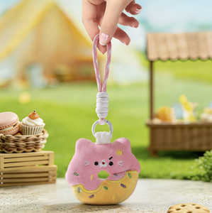 Lindo Llavero de Peluche de Gato Donut, Colgante de Gato de Peluche de Dibujos Animados, Súper Suave, 0-10cm, Unisex, Adorno para Bolsos, Cumpleaños, Festividades - Product Image 4