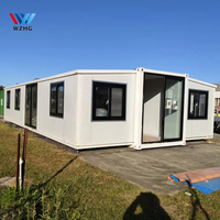 Cabine d'isolement mobile de luxe préfabriquée de 20 à 40 pieds, maison conteneur extensible avec chambre à coucher, Colombie