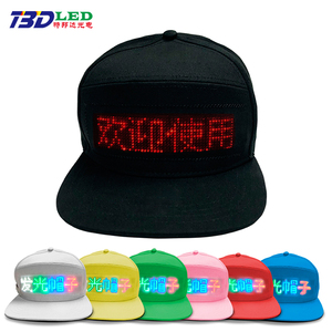 Đảng tin nhắn tùy chỉnh logo thắp sáng nhấp nháy hip hop kỹ thuật số <span class=keywords><strong>LED</strong></span> Mũ người đàn ông phụ nữ mát mẻ vui vẻ cho ánh sáng lên mũ đầy màu sắc thời trang - Product Image 5