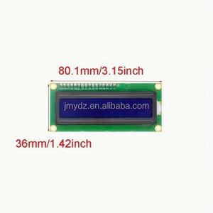 จอ LCD 1602A 5V สีฟ้า-เหลืองเขียว พร้อม IIC / I2C ไฟพื้นหลังสีขาว รหัสสีขาว ขนาด 16x2 โมดูลจอ LCD LCD1602 - Product Image 2