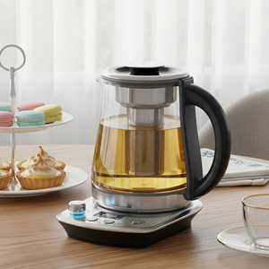 <span class=keywords><strong>Bollitore</strong></span> <span class=keywords><strong>Elettrico</strong></span> Senza Fili in Vetro Borosilicato <span class=keywords><strong>con</strong></span> Controllo della Temperatura e <span class=keywords><strong>Infusore</strong></span> per Tè - Product Image 1