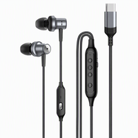 [Écouteurs de type C] [Écouteurs filaires] Écouteurs USB C avec réduction de bruit ANC, microphone et contrôle du volume
