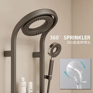 Set pancuran hujan kamar mandi, Set pancuran hujan Sprinkler berputar 360 derajat sistem Toilet