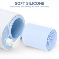 Nouvel Arrivage : Lave-pattes pour animaux de compagnie rechargeable par USB, en silicone sûr, avec moteur à double vitesse et rotation automatique