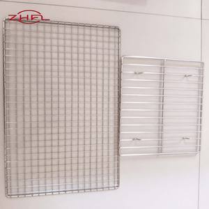 Rejilla de malla redonda para barbacoa, rejilla para horno microondas, bandeja de acero inoxidable de 11 pulgadas x 2, resistente al calor, resistente a la corrosión, antiadherente - Product Image 3