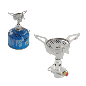 Petit réchaud à gaz de <span class=keywords><strong>camping</strong></span> en acier léger avec allumage piézoélectrique, brûleur pliable <span class=keywords><strong>portable</strong></span> pour la randonnée, le trekking et les pique-niques - Product Image 5